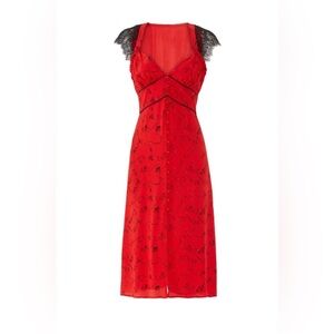 Tanya Taylor Kara dress in zodiac print, size 18